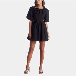 Moon River Black Cutout Dress